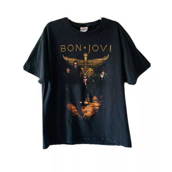 Hanes Other - Vintage Bon Jovi 2011 Band Tour T-Shirt Hanes tag Men's Size 2XL Indie